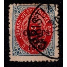 1902 - Dansk Vestindien - AFA 20y - Frimærke - Stemplet.